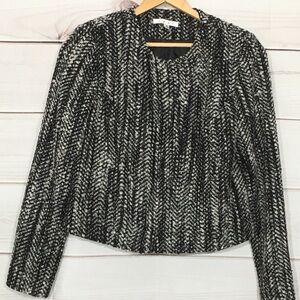 CAbi Style 529 Over the Moon Mockingbird Moto Jacket Size 8